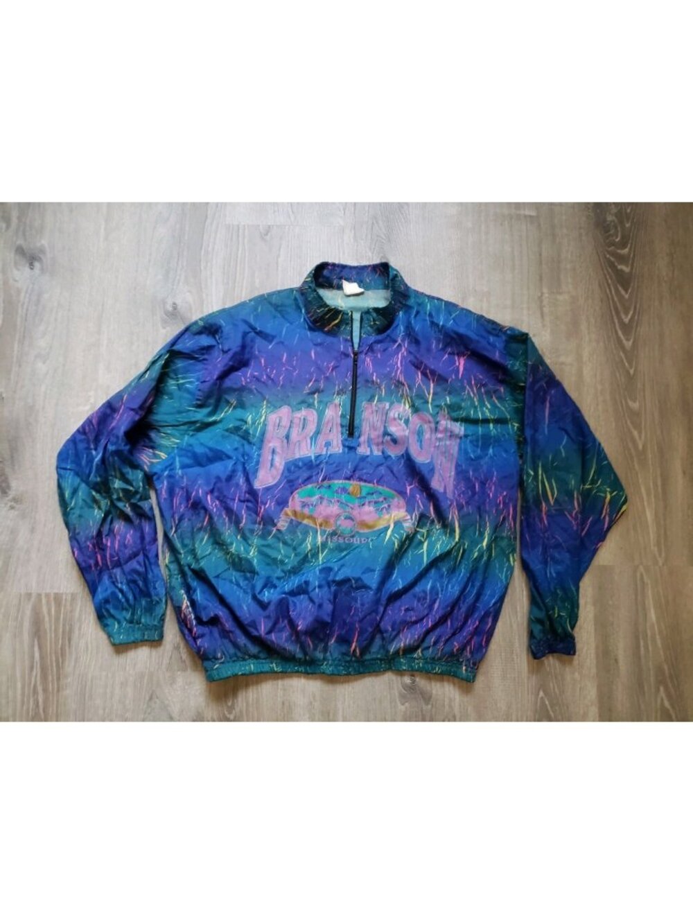 VTG Surf Style Womens One Size OS Branson Missouri Pullover Windbreaker Jacket